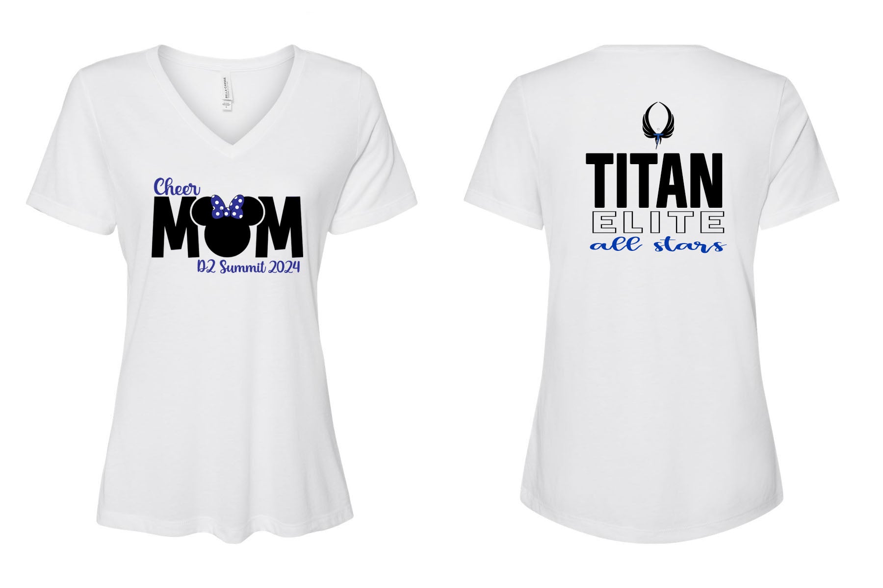 Titan Design Mom V-neck T-shirt