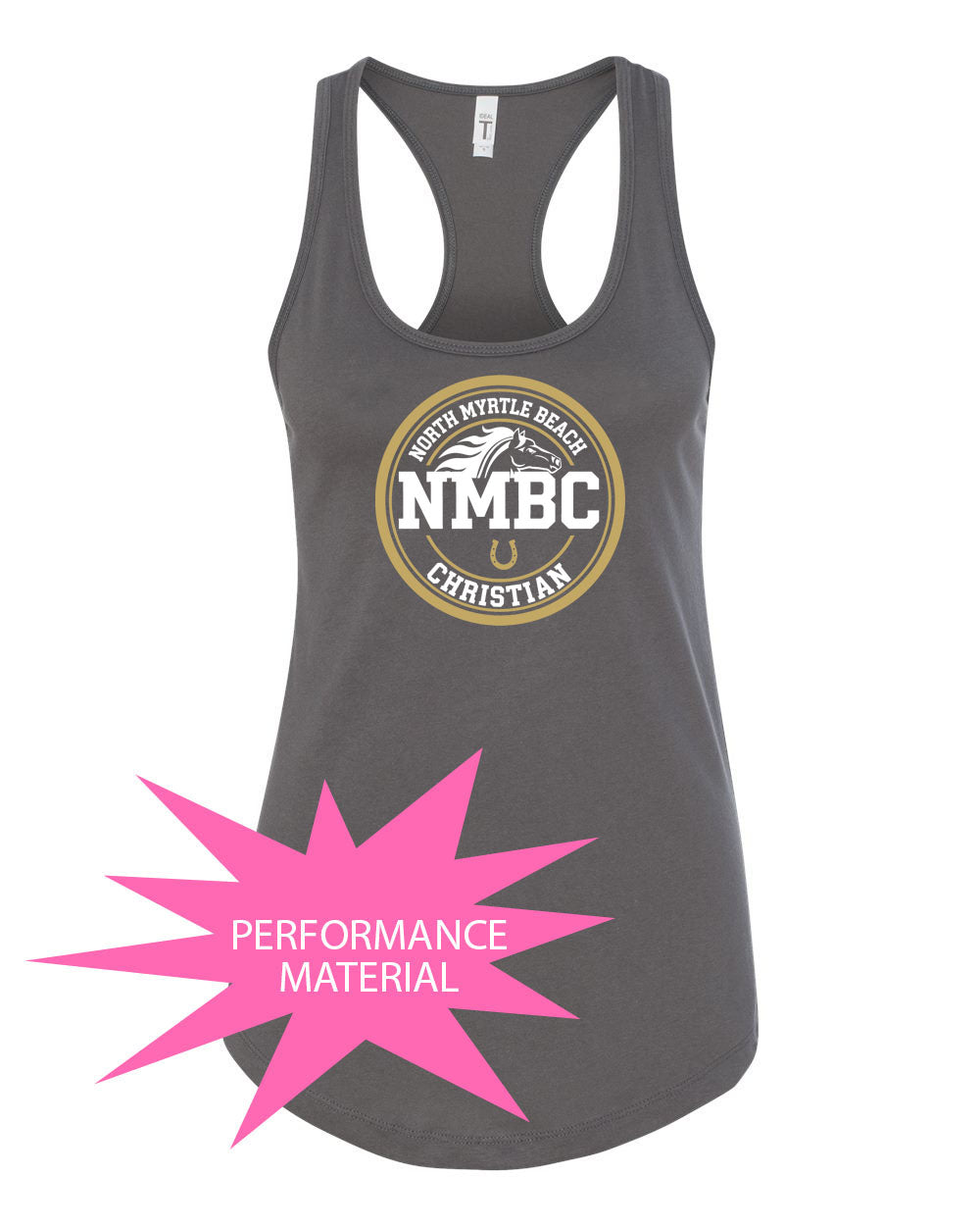 NMB Christian Spiritwear Performance Racerback Tank Top Design 3