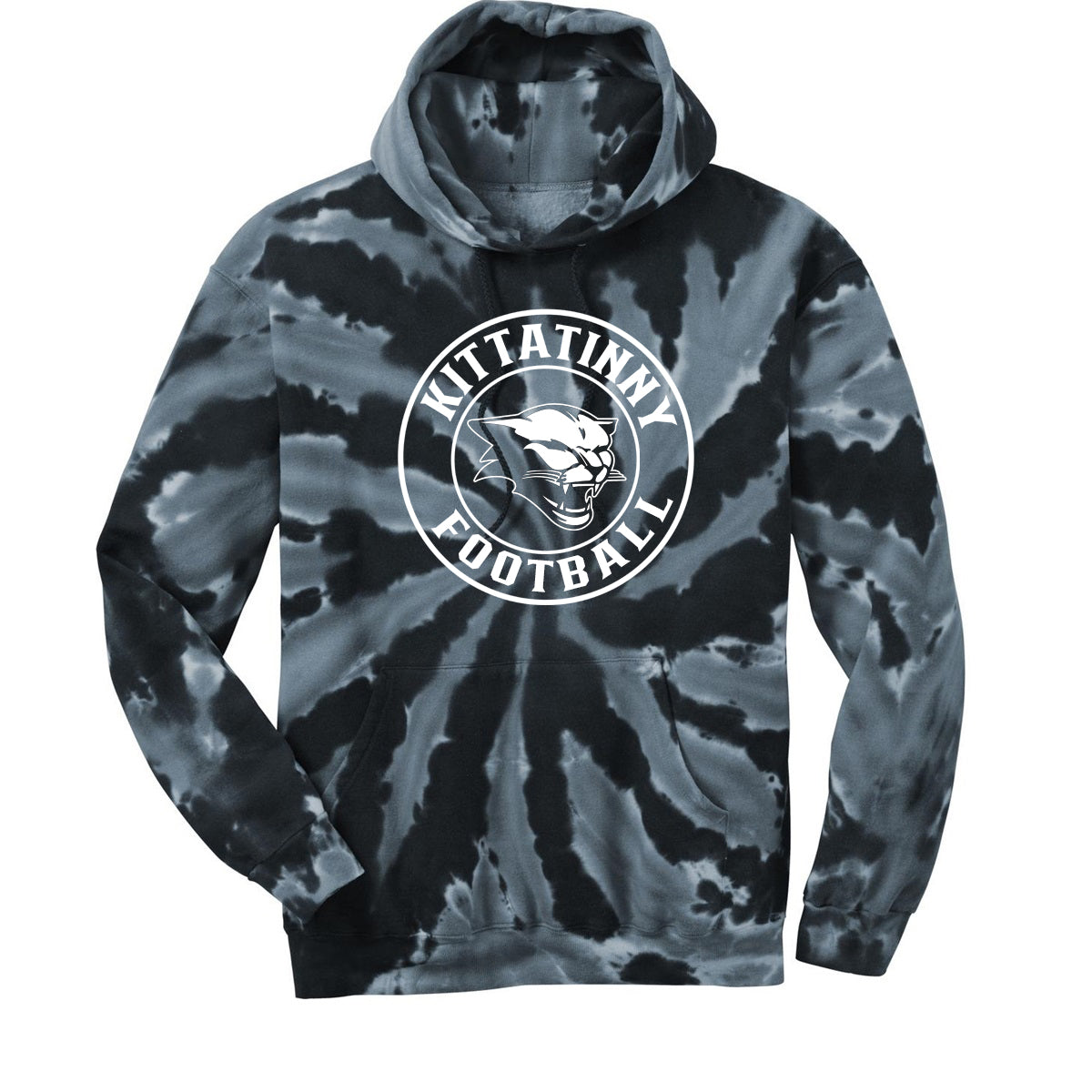 Kittatinny Football Tie-Dye Hooded Sweatshirt Design 5