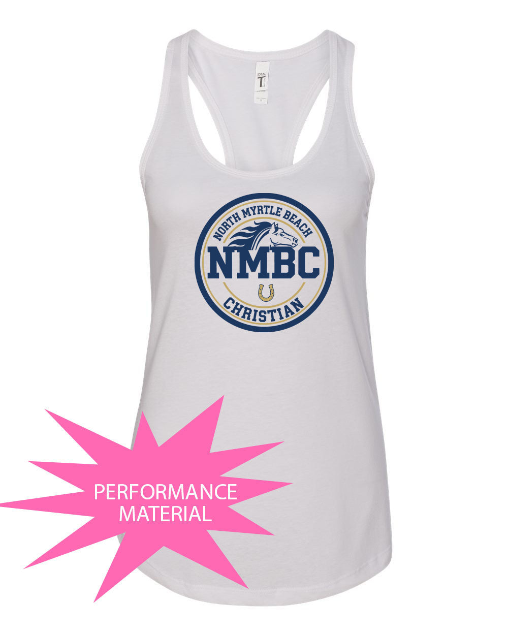 NMB Christian Spiritwear Performance Racerback Tank Top Design 3
