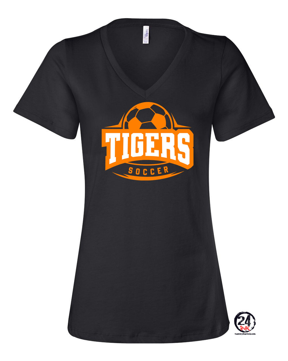 Lafayette Soccer V-neck T-Shirt Design 1
