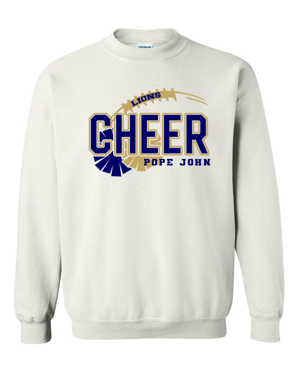 Pope John Cheer Design 7 non hooded sweatshirt