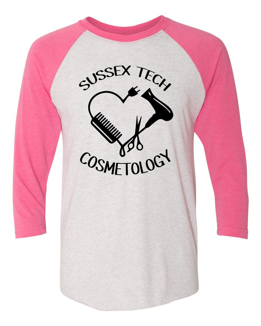Senior Cosmetology design 2 raglan shirt