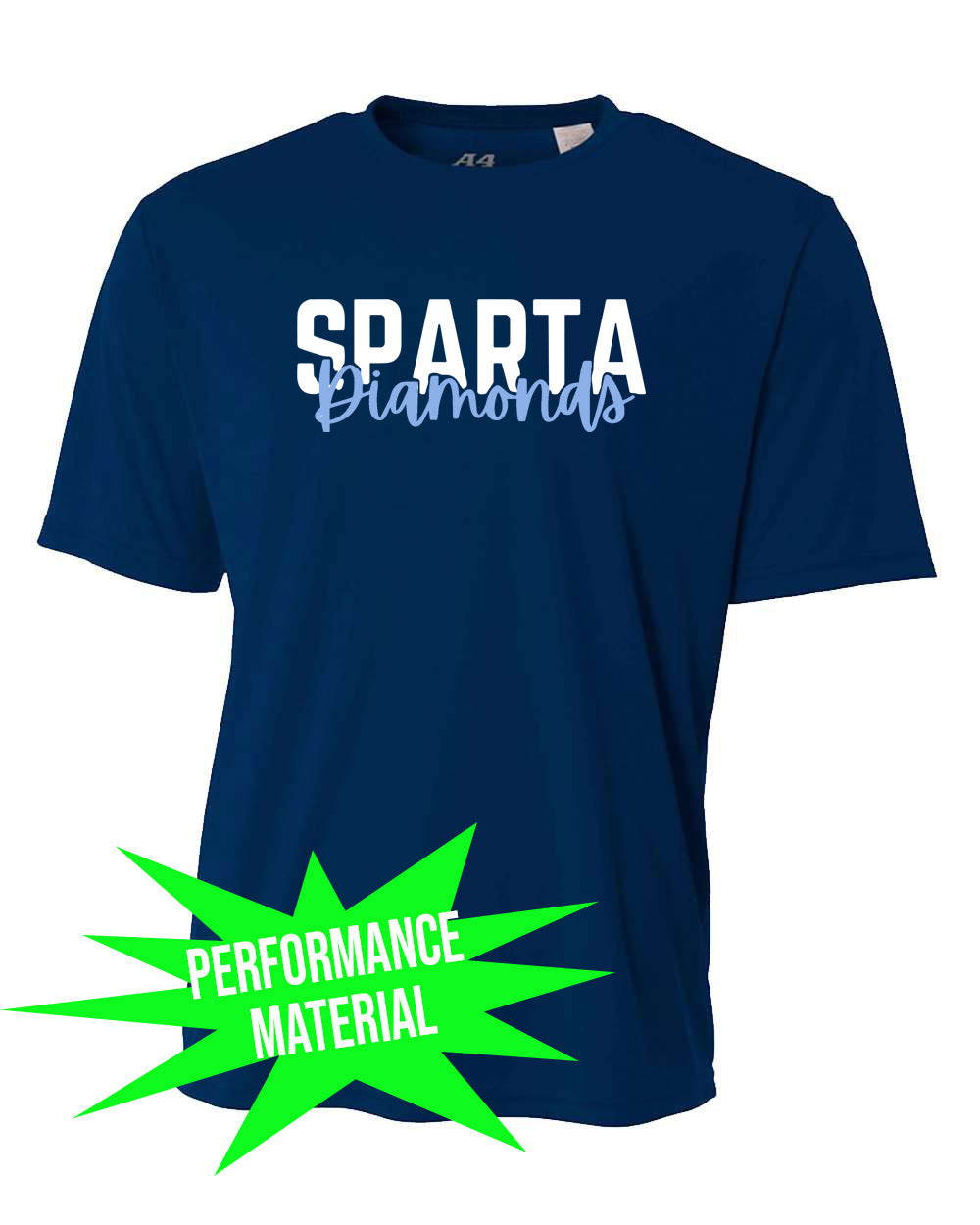 Sparta Diamonds Performance Material Shirt Design 3
