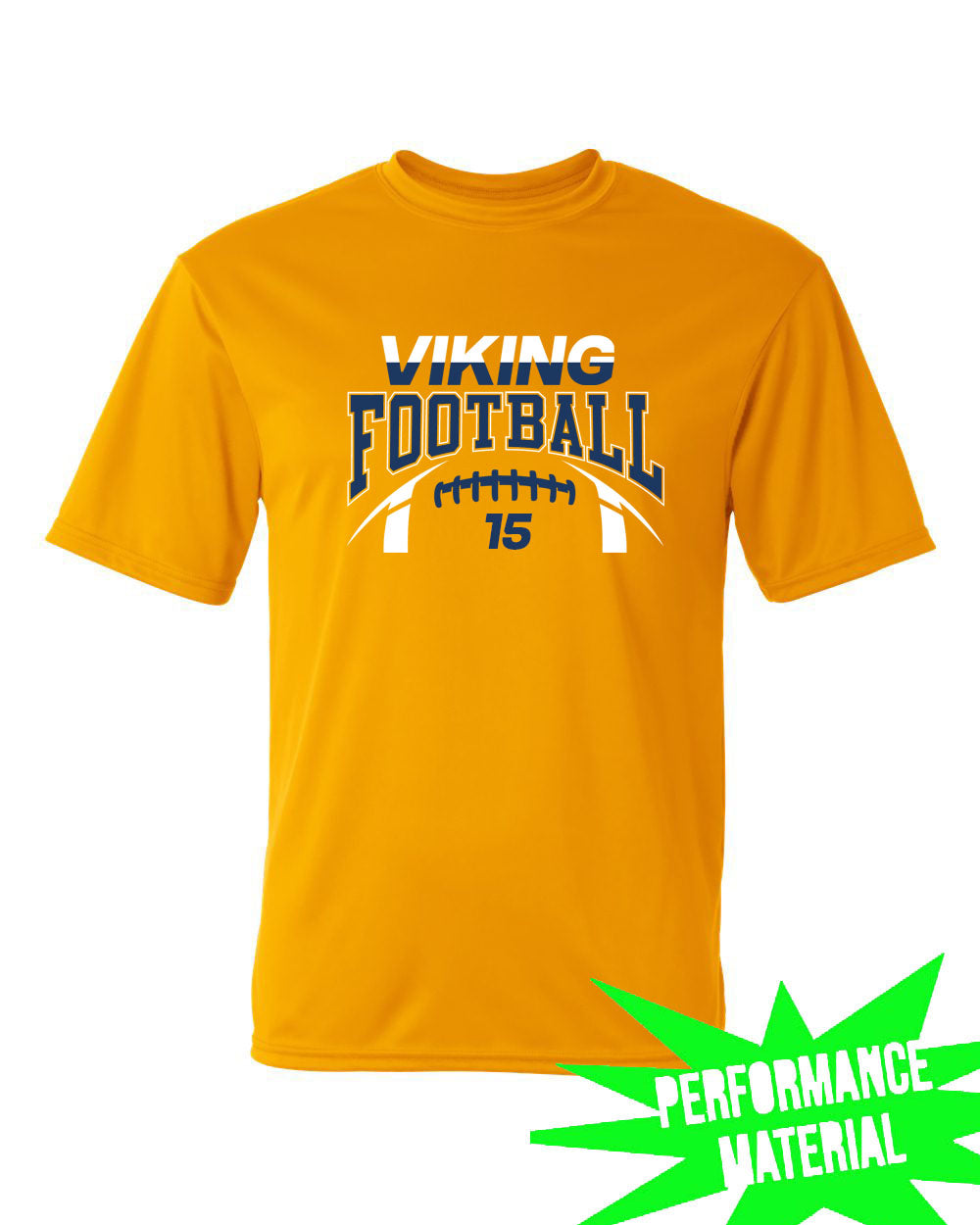 Vikings Football Design 8 Performance Material T-Shirt