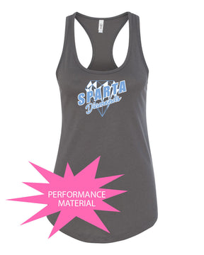 Sparta Diamonds Performance Racerback Tank Top Design 2
