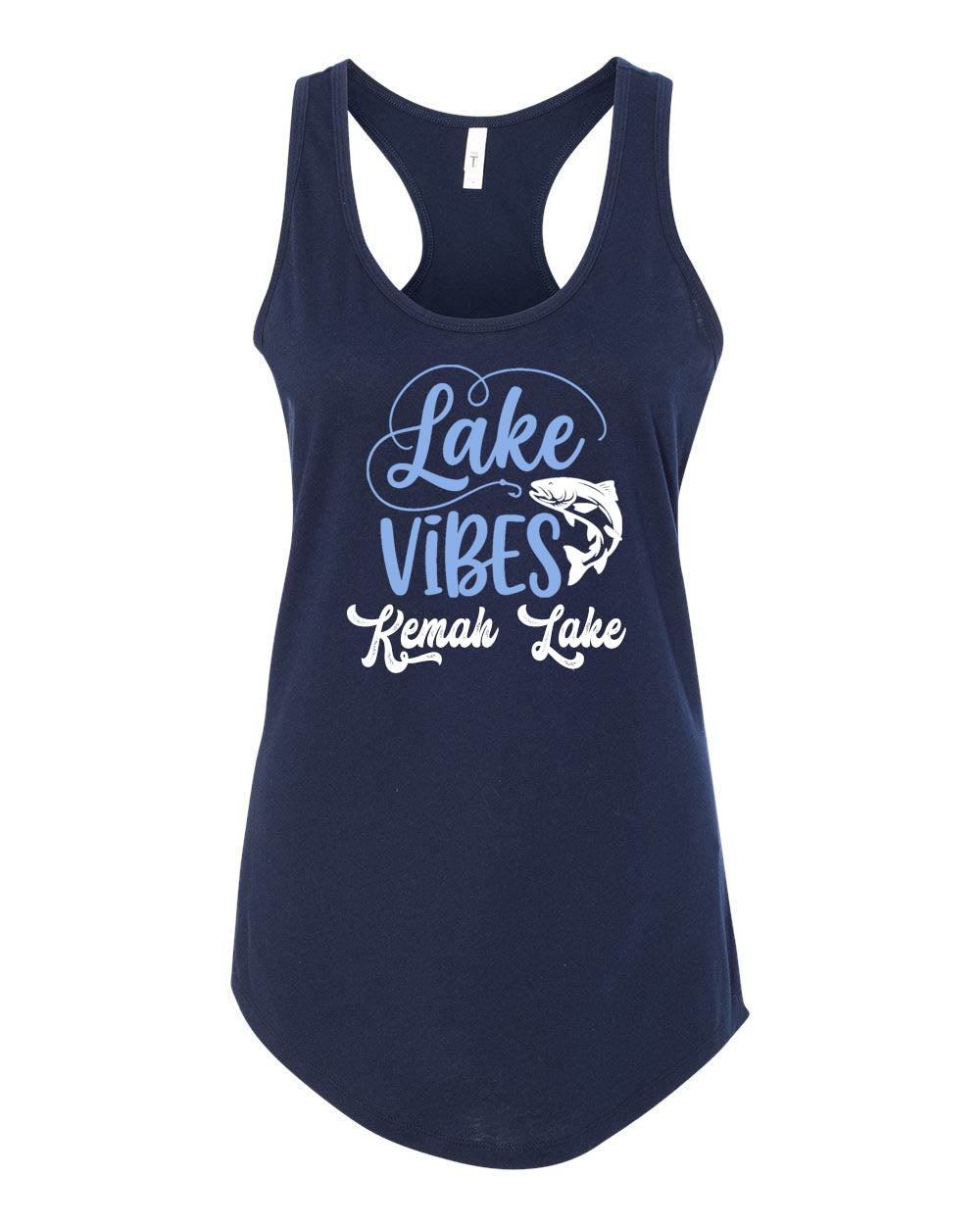 Kemah Lake Racerback Tank Top Design 3