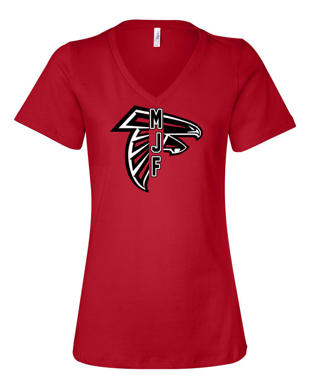 Falcons Football V-neck T-Shirt Design 5