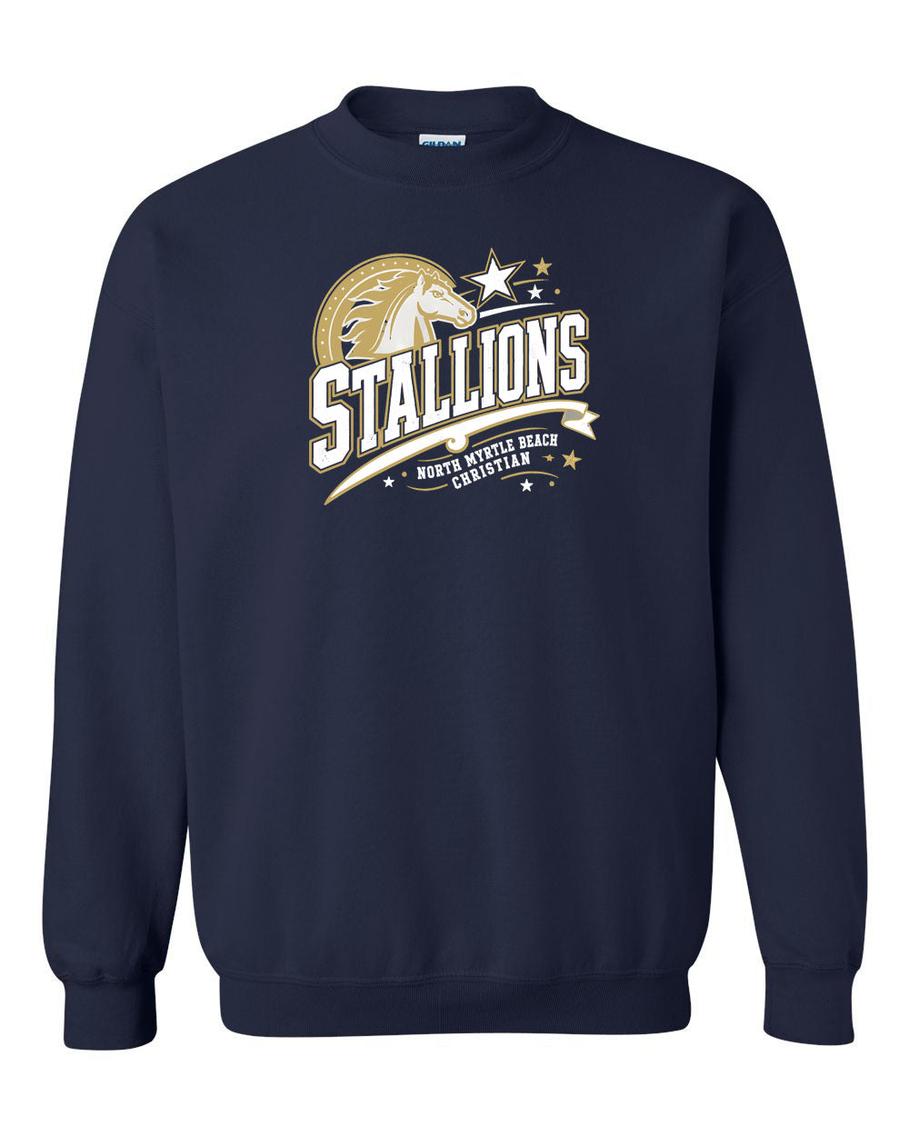 NMB Christian School Spiritwear Non Hooded Sweatshirt Design 2