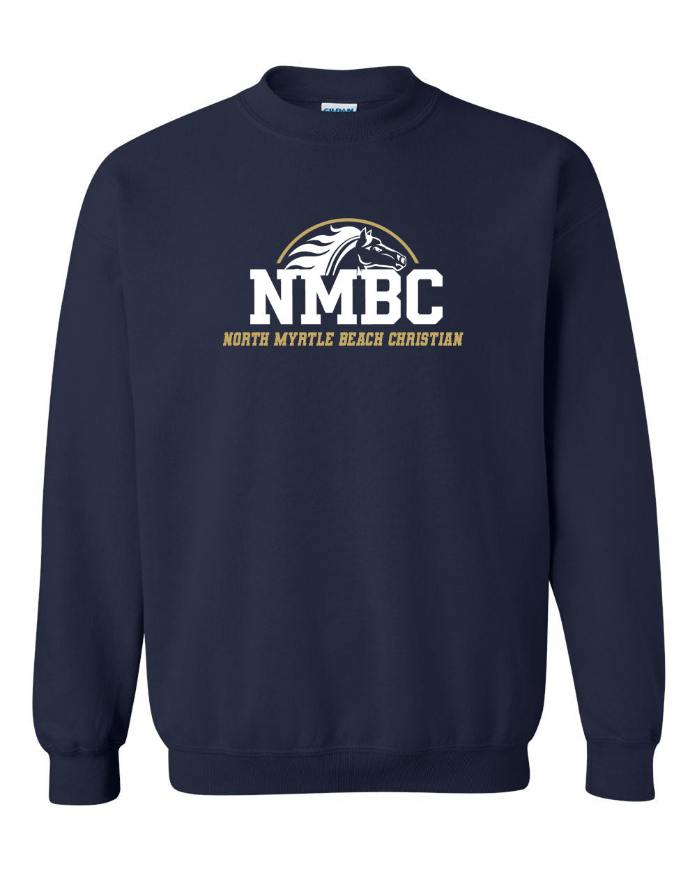 NMB Christian School Spiritwear Non Hooded Sweatshirt Design 4
