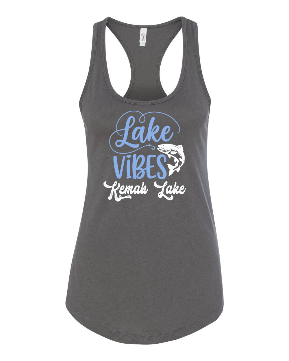 Kemah Lake Racerback Tank Top Design 3