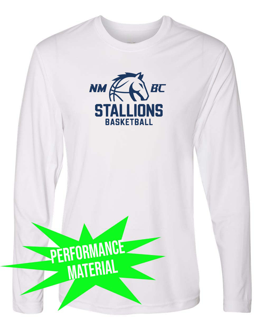 NMB Christian School Basketball Performance Material Long Sleeve Shirt Design 1