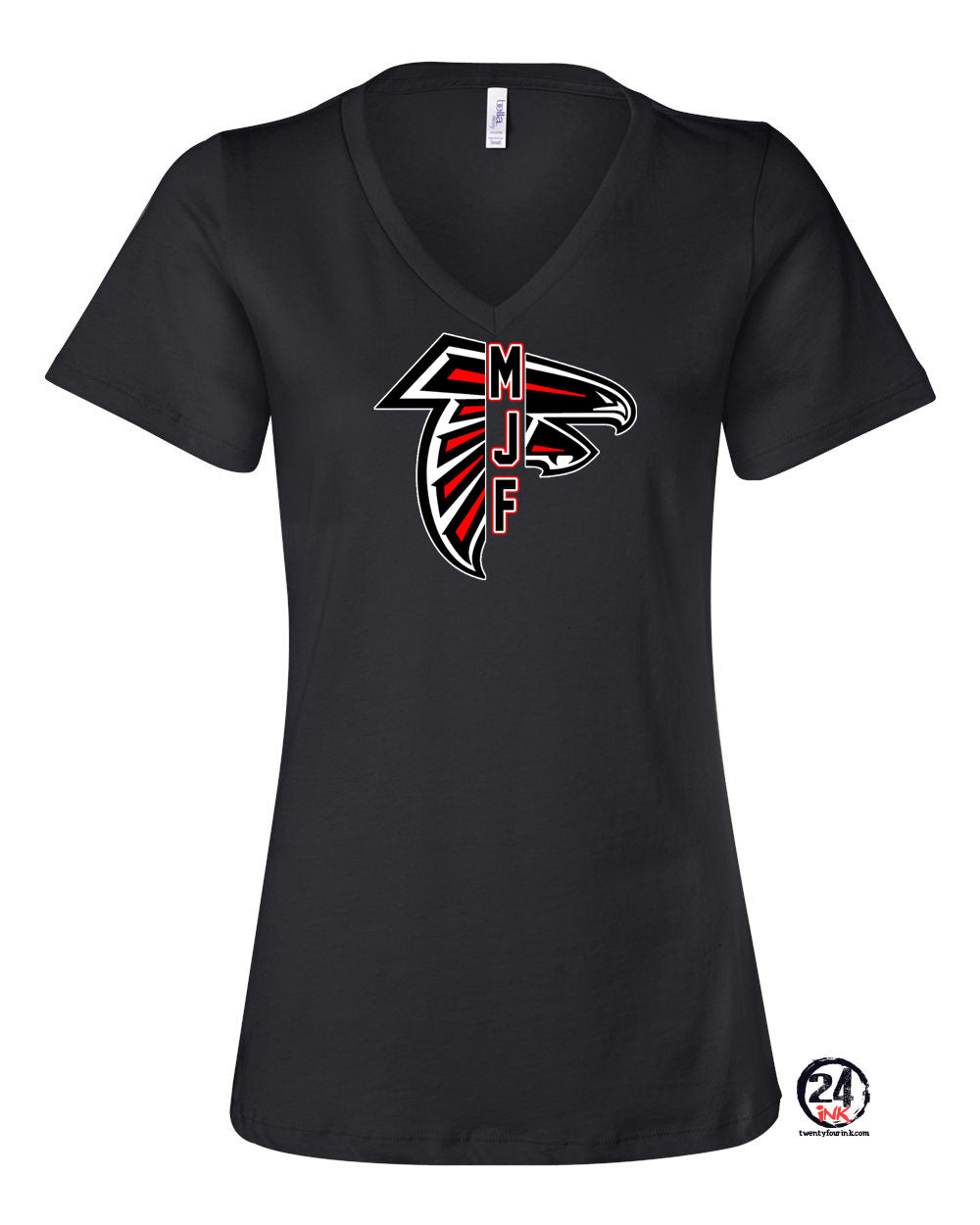 Falcons Football V-neck T-Shirt Design 5