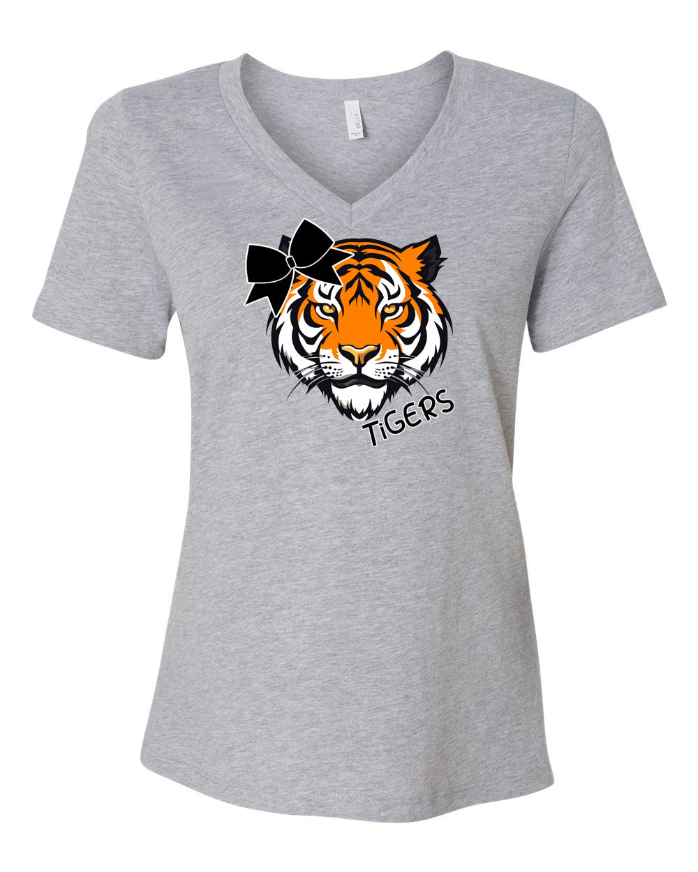 Tigers Cheer V-neck T-Shirt Design 5