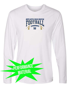 NMB Christian School Football Performance Material Long Sleeve Shirt Design 2
