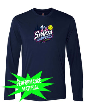 Sparta Diamonds Performance Material Long Sleeve Shirt Design 1