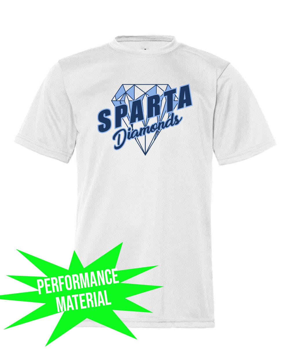 Sparta Diamonds Performance Material Shirt Design 2