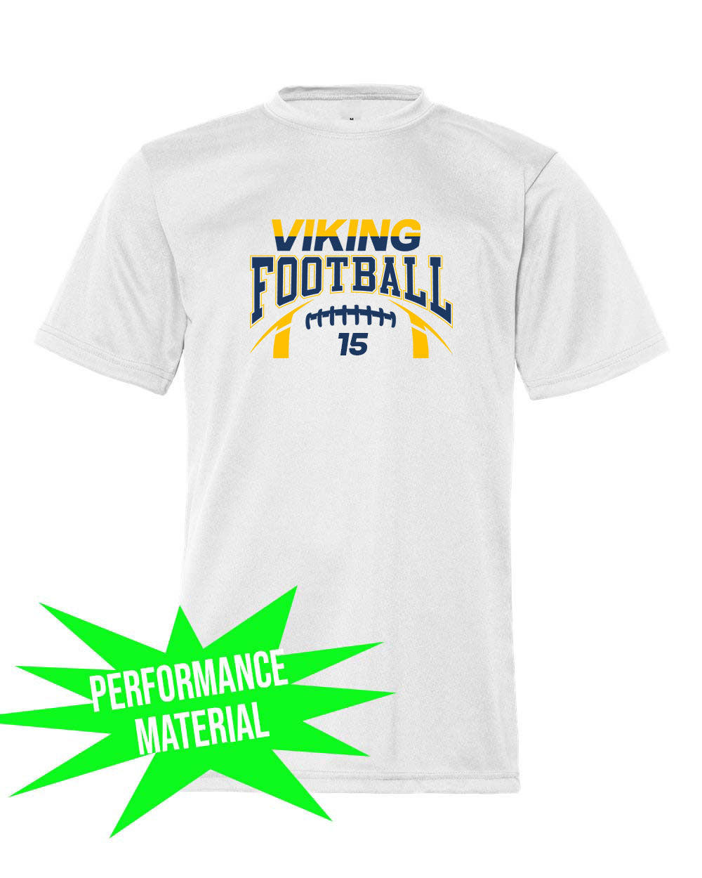 Vikings Football Design 8 Performance Material T-Shirt