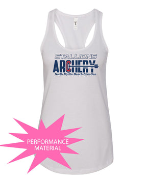 NMB Christian archery Performance Racerback Tank Top Design 1