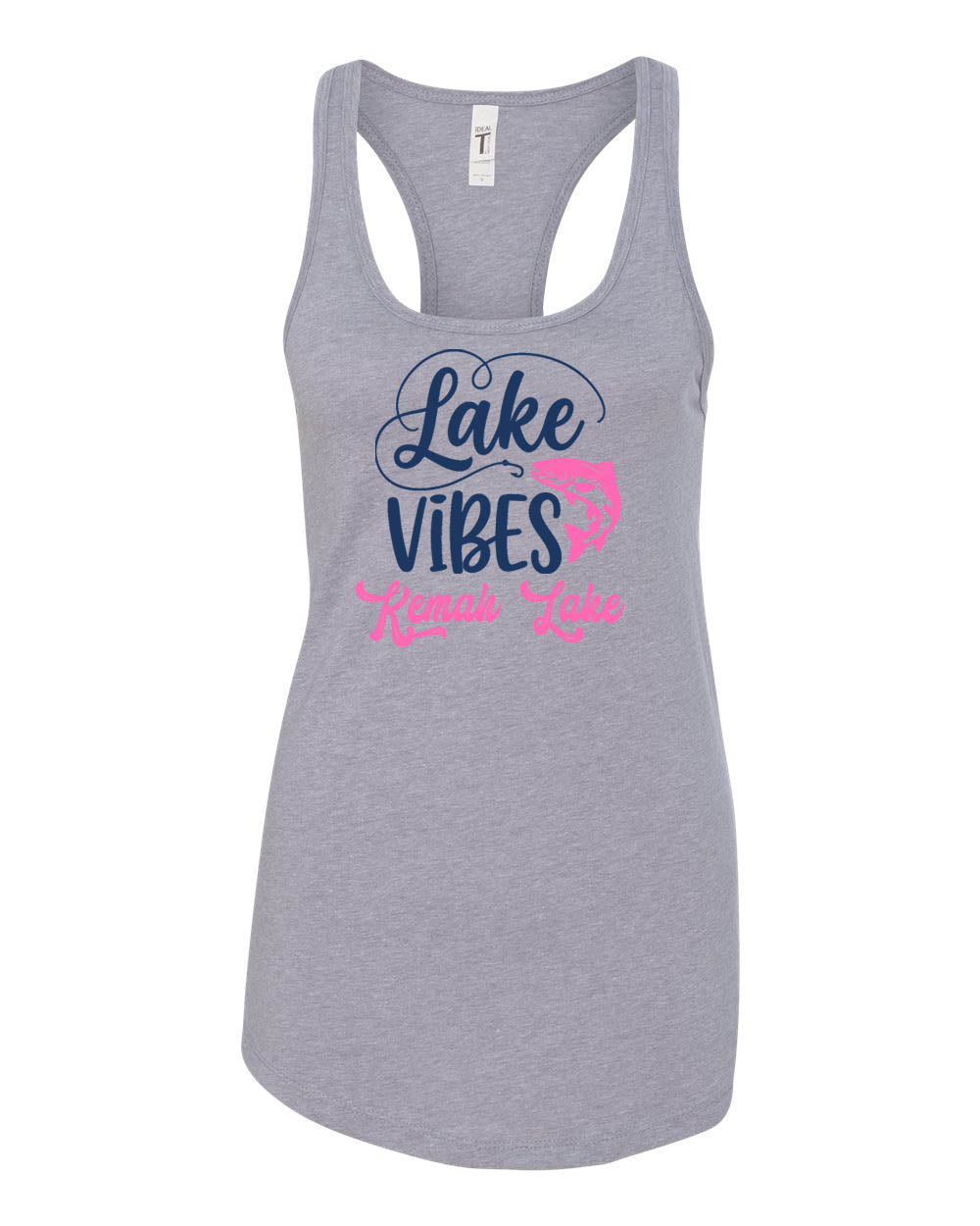 Kemah Lake Racerback Tank Top Design 3