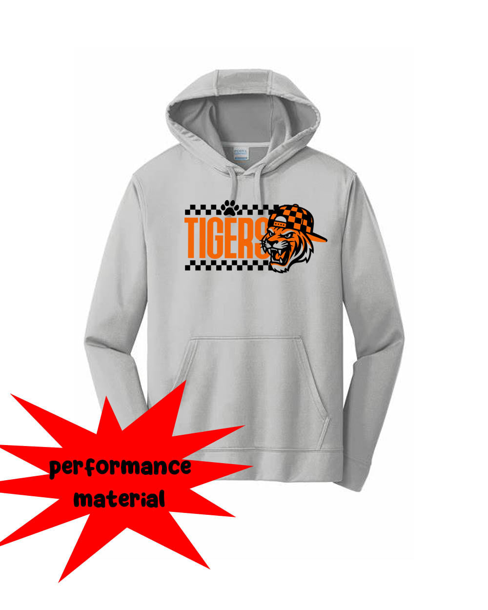 Tigers Performance Hooded Sweatshirt Design 19