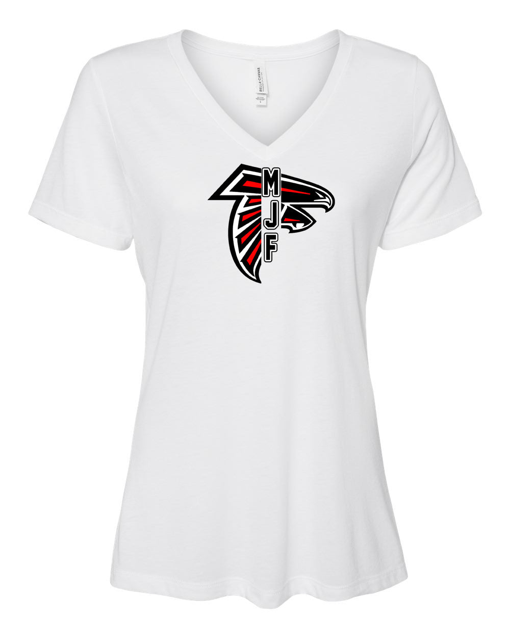 Falcons Football V-neck T-Shirt Design 5