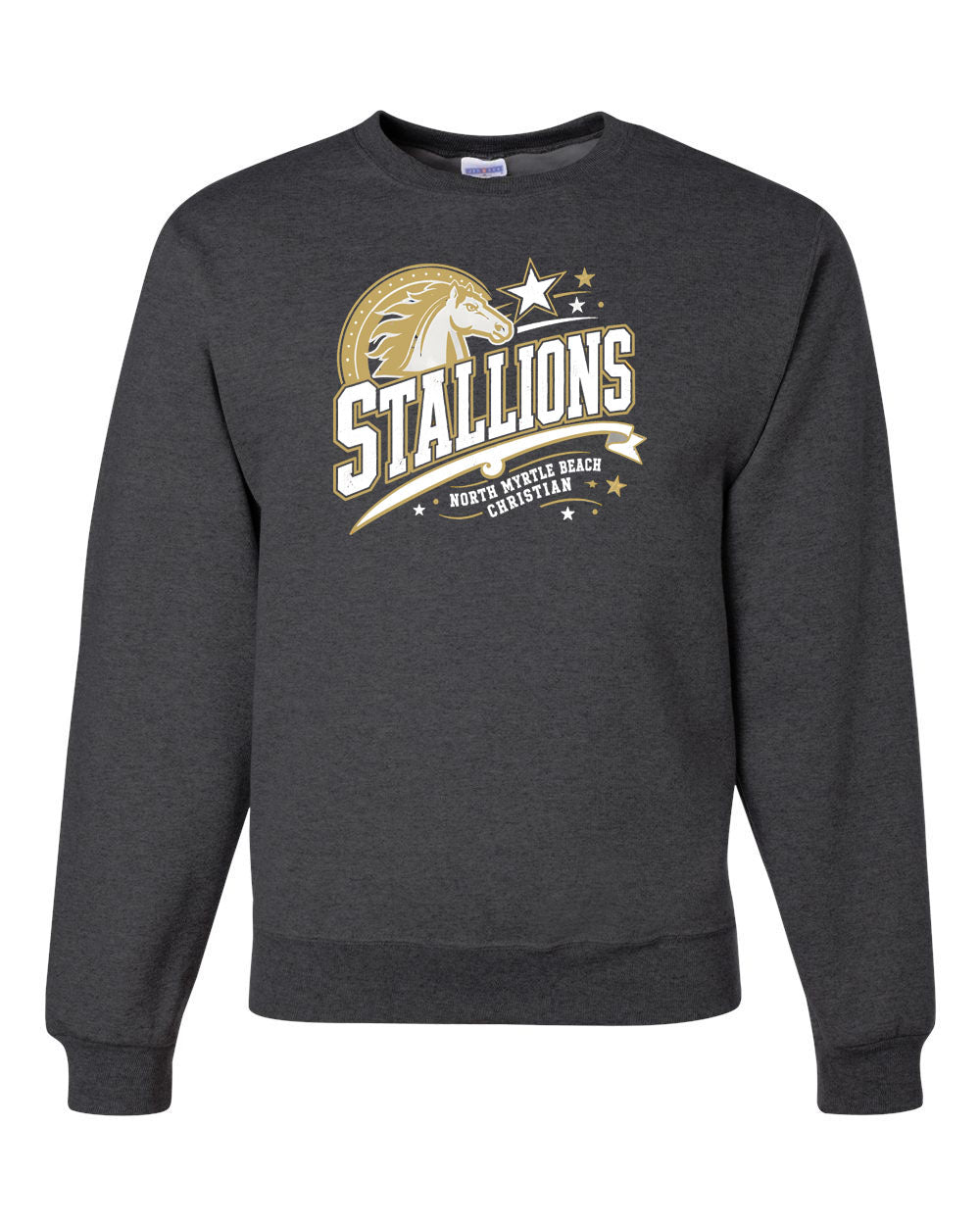 NMB Christian School Spiritwear Non Hooded Sweatshirt Design 2