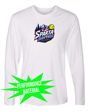 Sparta Diamonds Performance Material Long Sleeve Shirt Design 1
