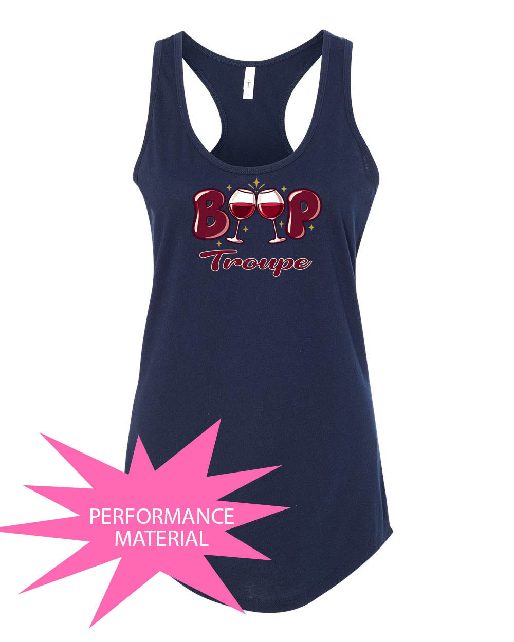 Boop Performance Racerback Tank Top Design 1