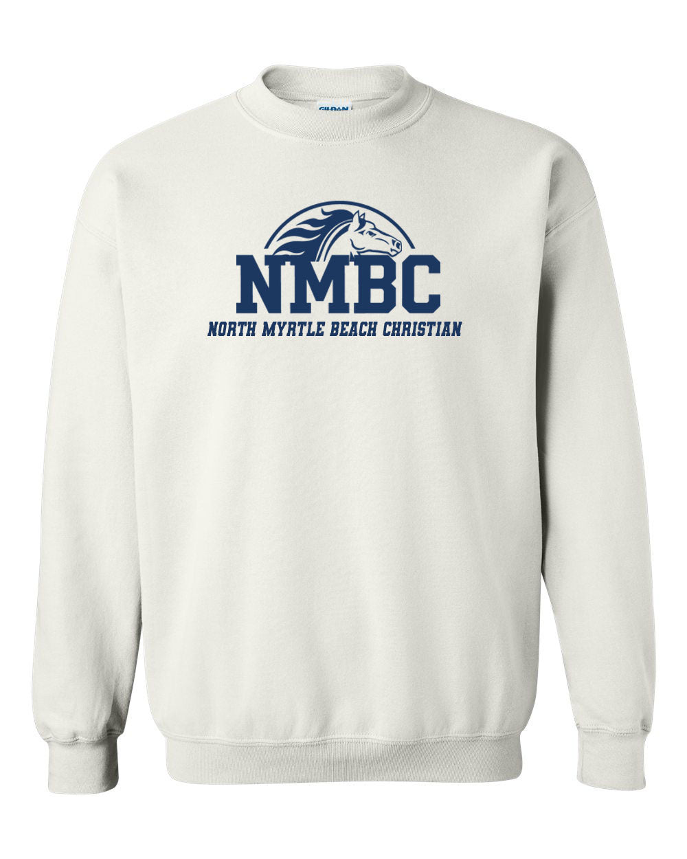 NMB Christian School Spiritwear Non Hooded Sweatshirt Design 4