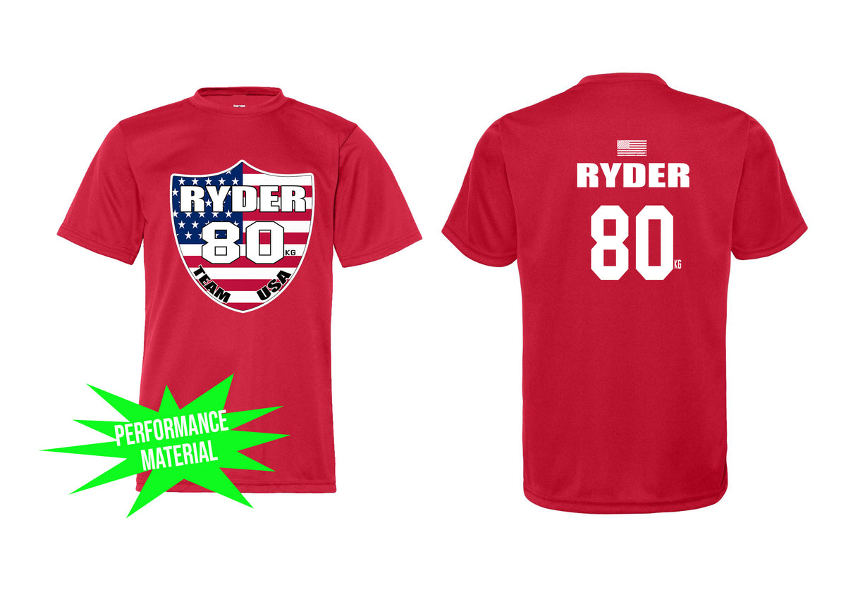 Ryder Wrestling Team USA Performance Material T-Shirt