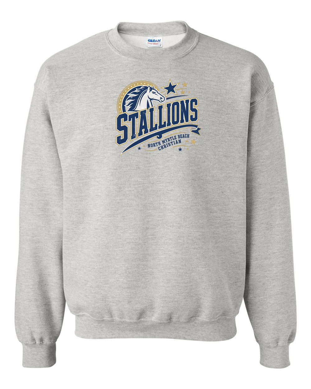 NMB Christian School Spiritwear Non Hooded Sweatshirt Design 2