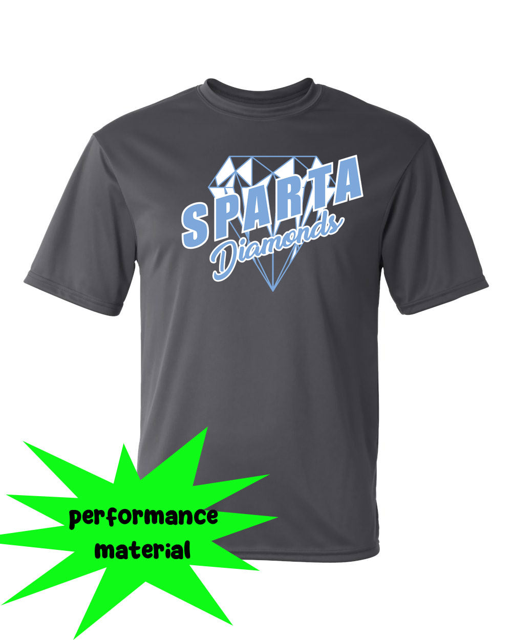 Sparta Diamonds Performance Material Shirt Design 2