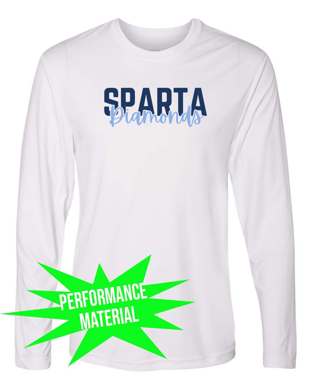Sparta Diamonds Performance Material Long Sleeve Shirt Design 3