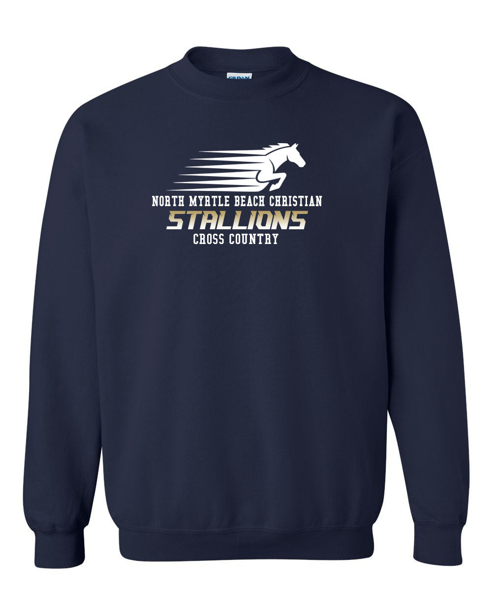 NMB Christian School Cross Country Non Hooded Sweatshirt Design 1