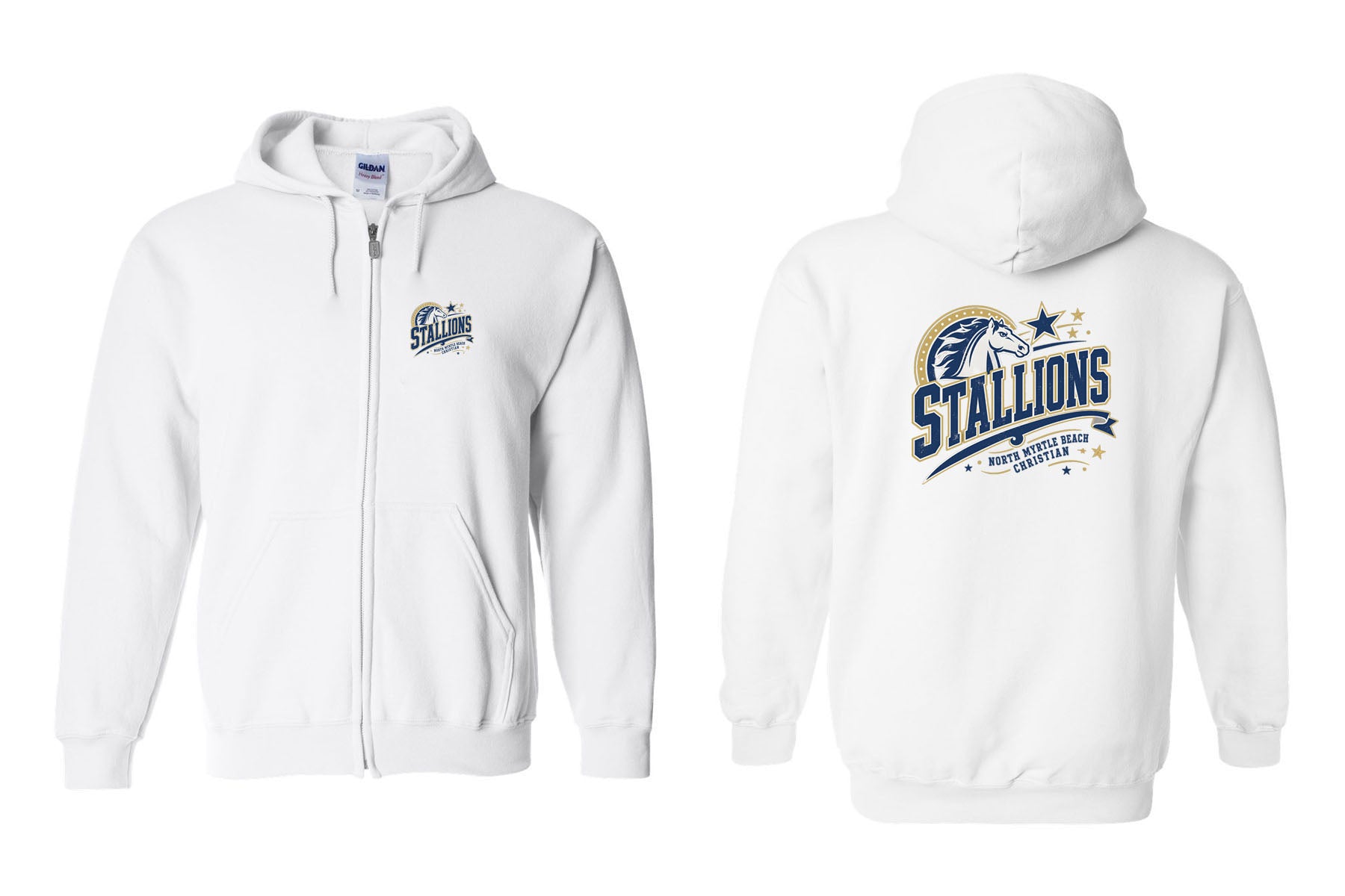 NMB Christian School Spiritwear design 2 Zip up Sweatshirt