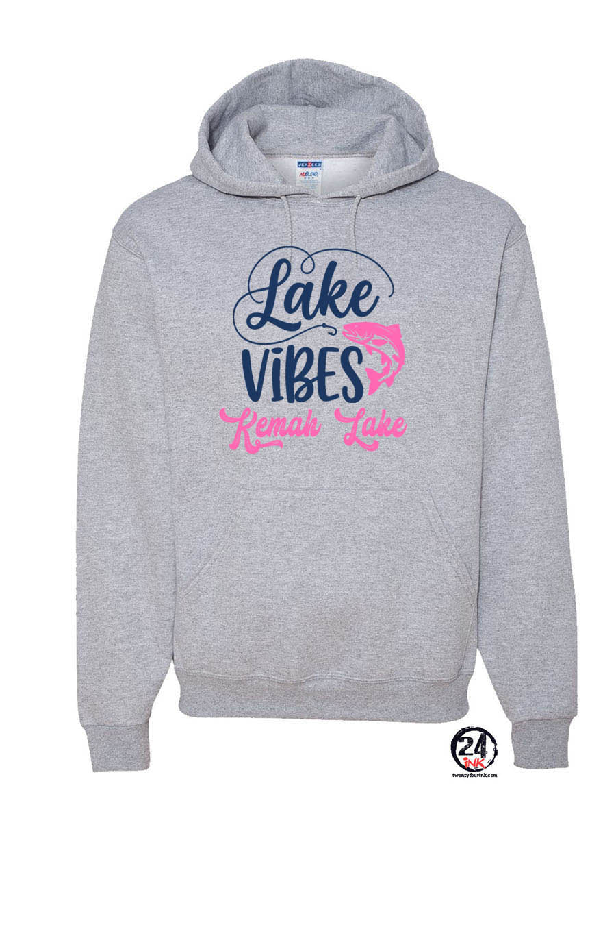 Kemah Lake Hooded Sweatshirt Design 3