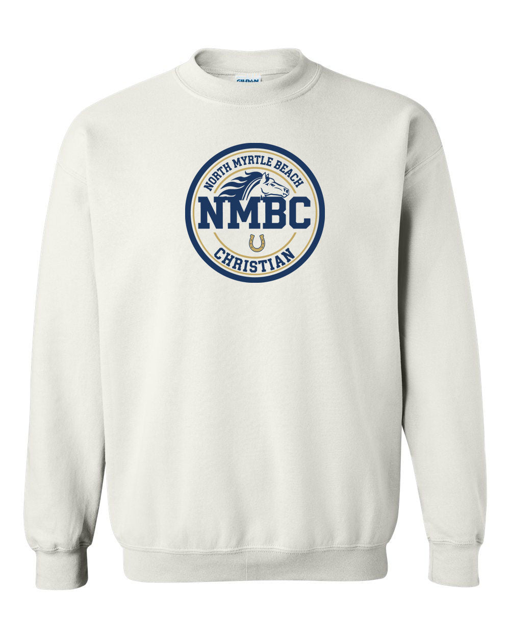 NMB Christian School Spiritwear Non Hooded Sweatshirt Design 3