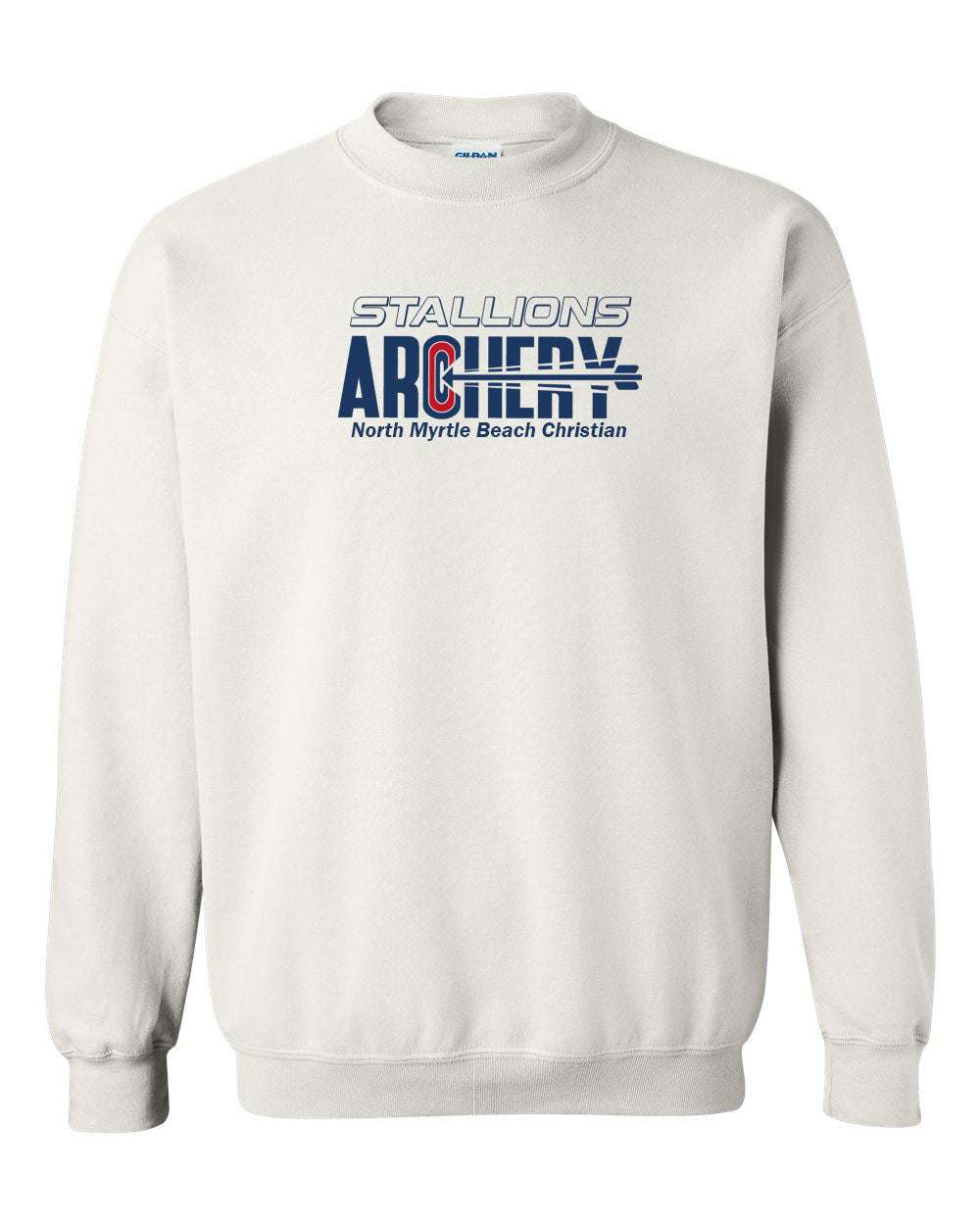 NMB Christian School Archery Non Hooded Sweatshirt Design 1