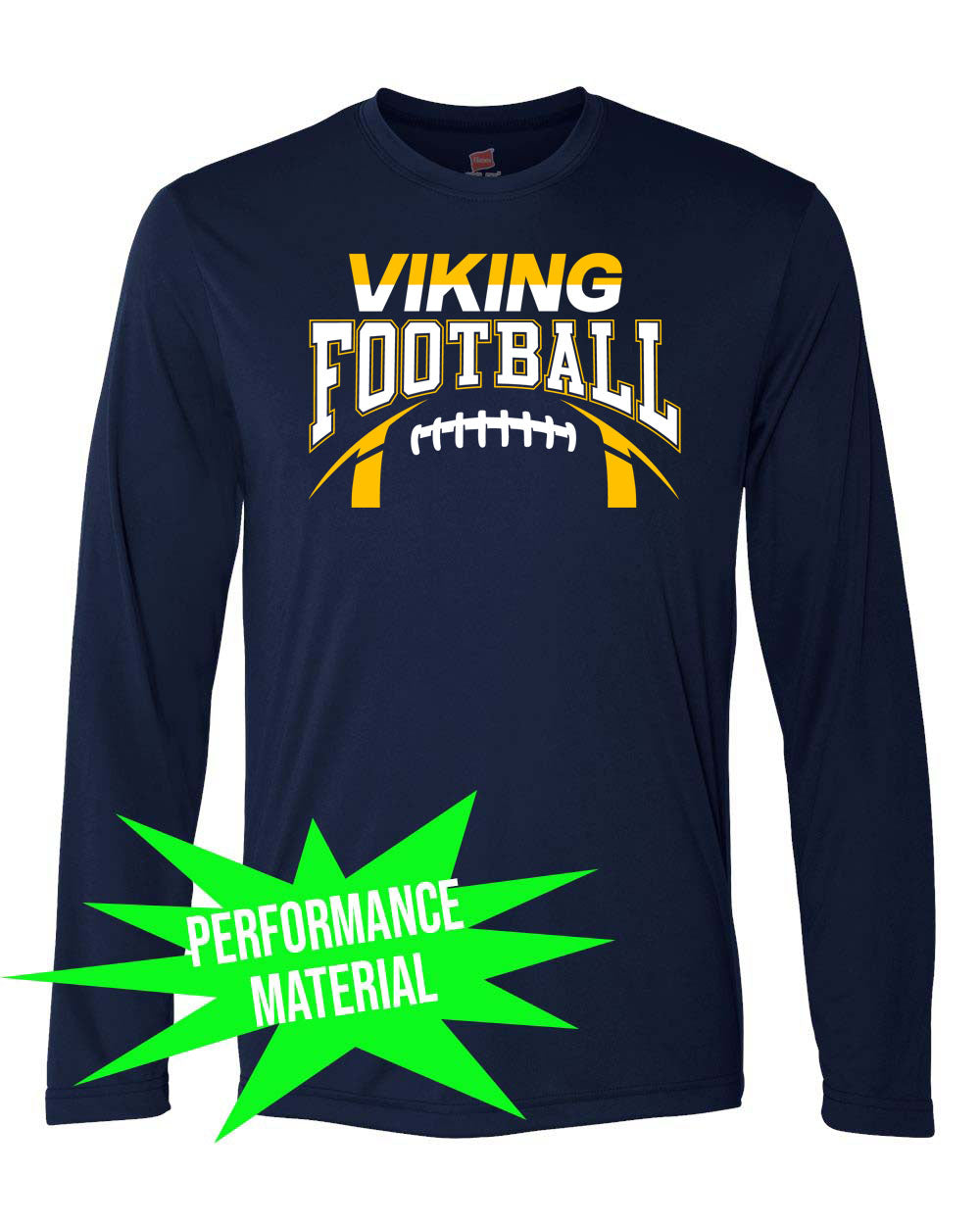 Vikings Football Performance Material Long Sleeve Shirt Design 8
