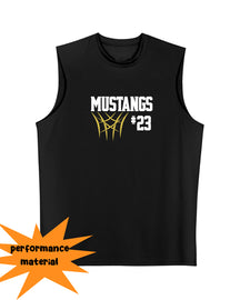 Mustangs Basketball Design 8 Men's Performance Tank Top