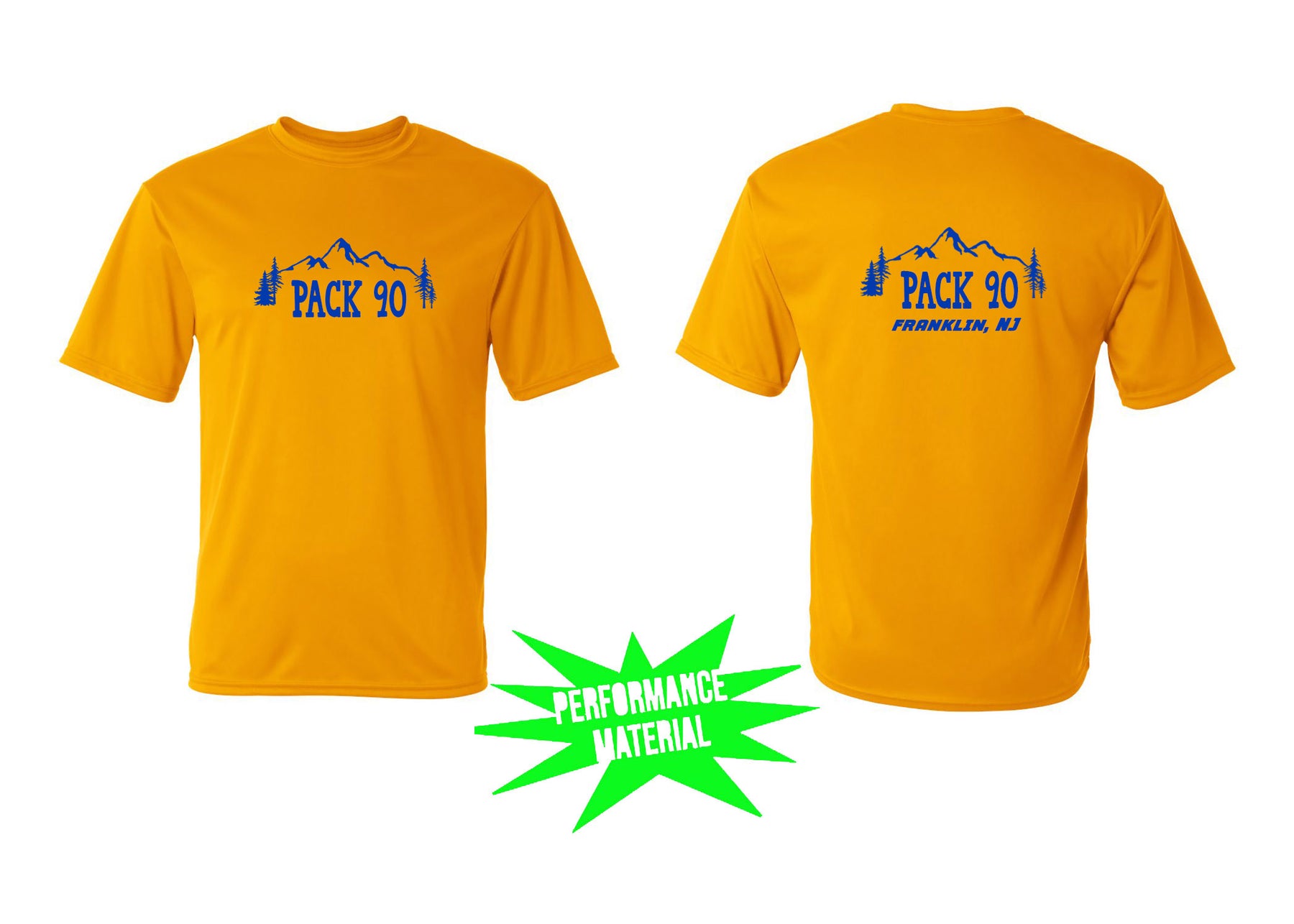 Cub Scout Pack 90 Performance Material T-Shirt Design 1