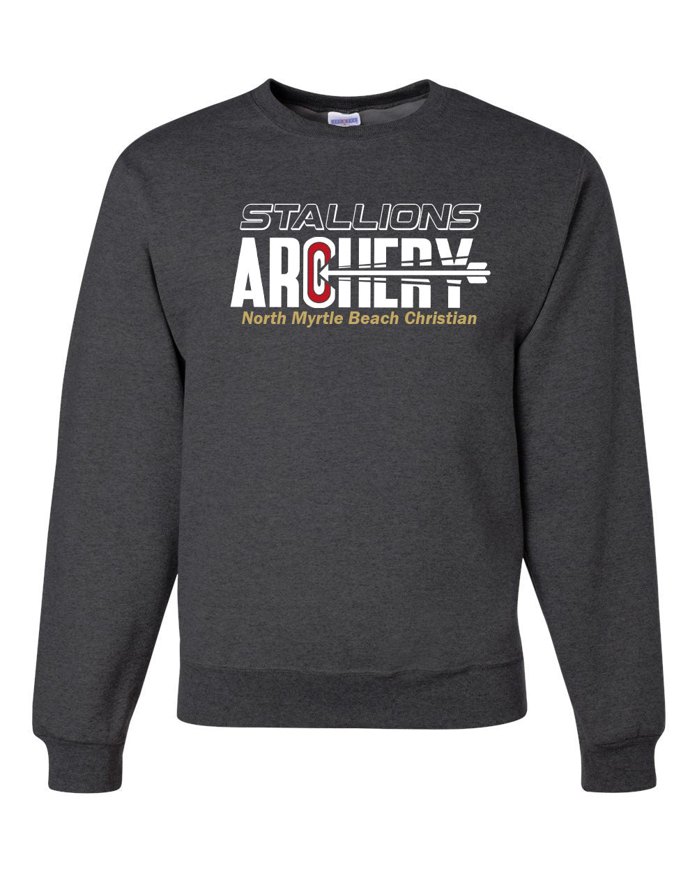 NMB Christian School Archery Non Hooded Sweatshirt Design 1