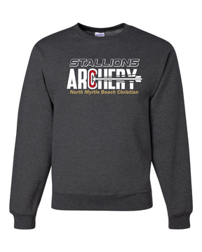 NMB Christian School Archery Non Hooded Sweatshirt Design 1
