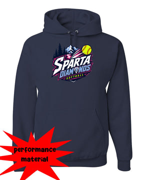 Sparta Diamonds Performance Hooded Sweatshirt Design 1