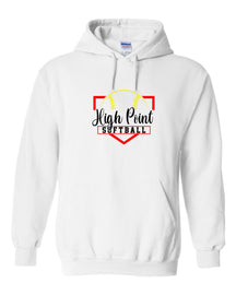 High Point Softball Design 8 Hooded Sweatshirt