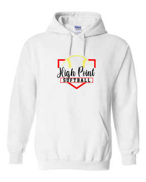 High Point Softball Design 8 Hooded Sweatshirt