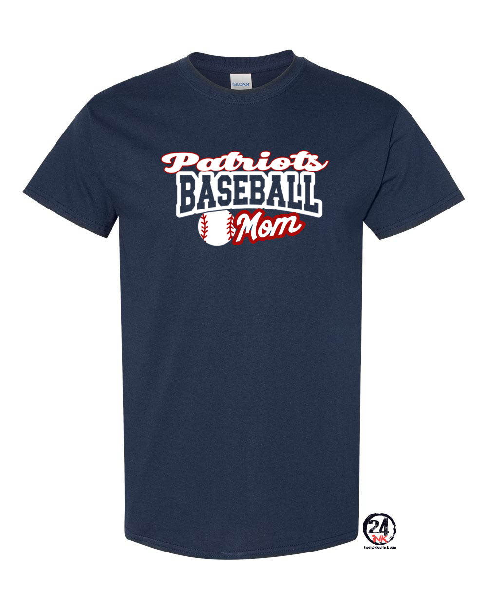 Patriots Baseball T-Shirt Design 1