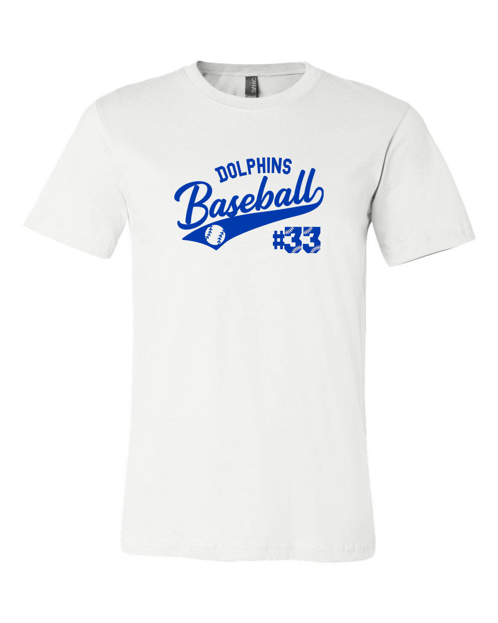 Dolphins Baseball T-Shirt Design 1