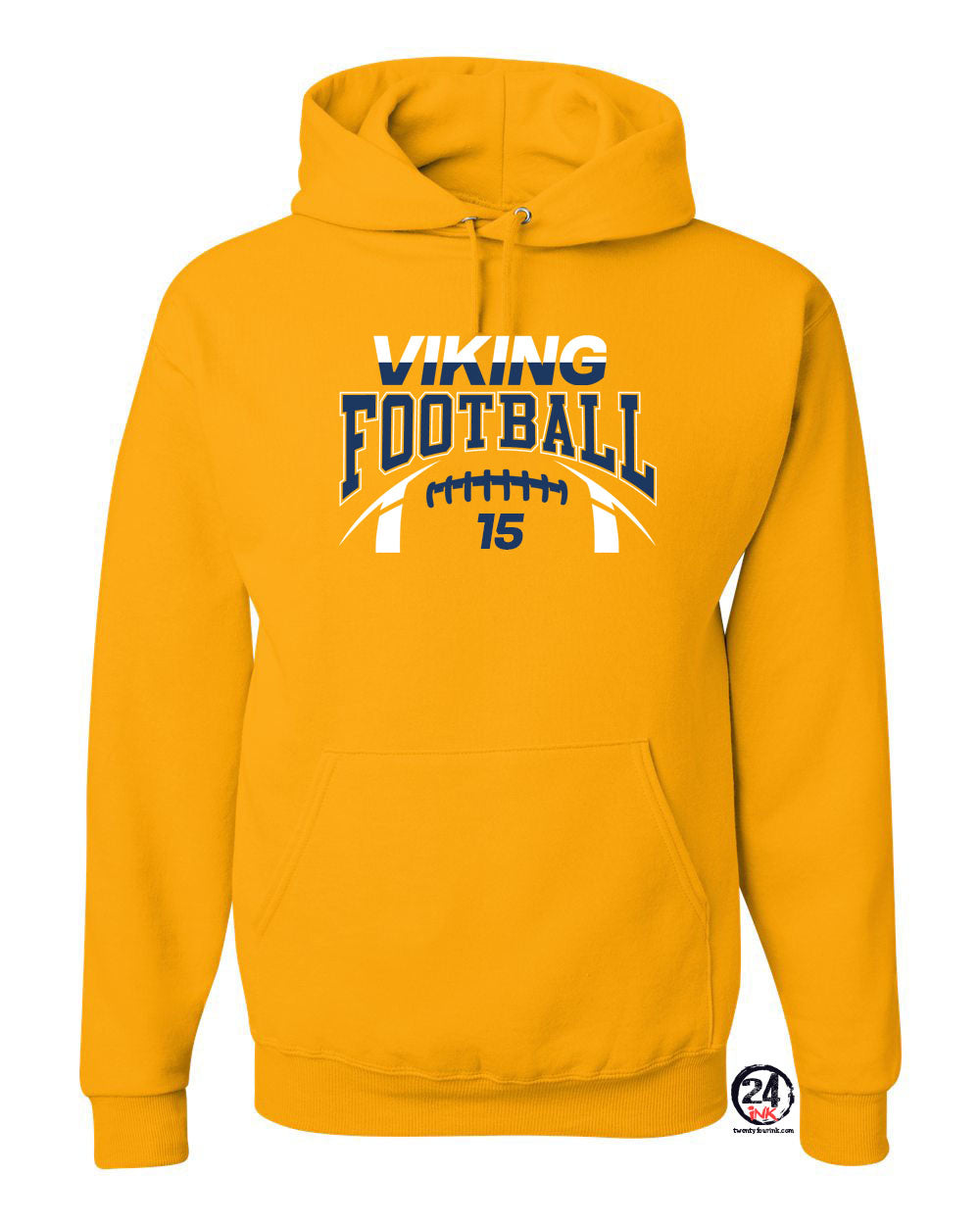 Viking Football Design 8 Hooded Sweatshirt